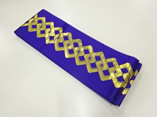 JAPANESE HANHABA OBI FOR DANCE / WOVEN CHAIN